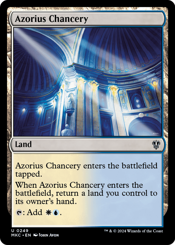 Azorius Chancery (MKC-249) - Murders at Karlov Manor Commander