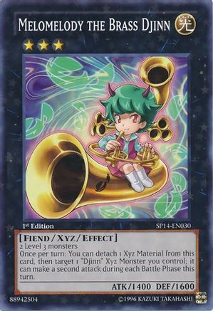 Melomelody the Brass Djinn (Starfoil) (SP14-EN030) - Star Pack 2014 1st Edition