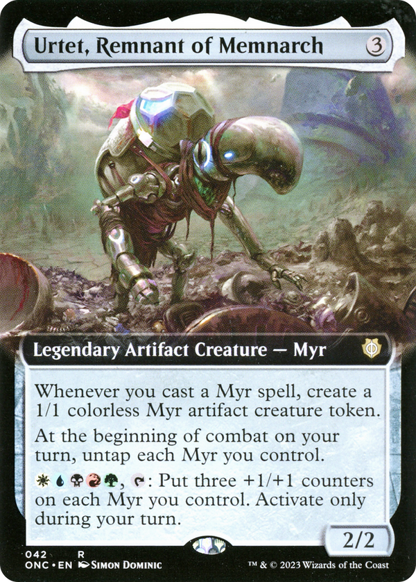 Urtet, Remnant of Memnarch (Extended Art) (ONC-042) - Phyrexia: All Will Be One Commander: (Extended Art)