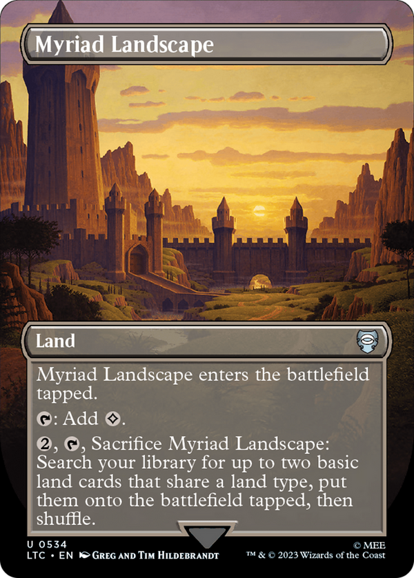 Myriad Landscape (Borderless) (LTC-534) - Tales of Middle-earth Commander
