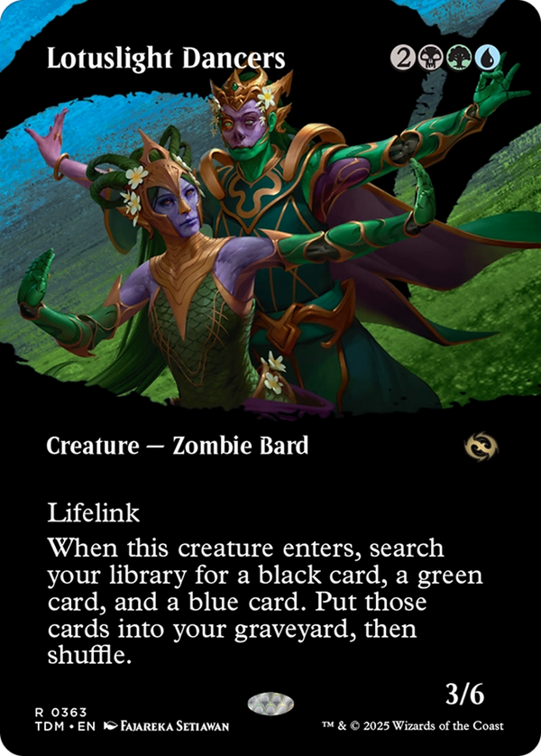 Lotuslight Dancers (Borderless) (TDM-363) - Tarkir: Dragonstorm: (Showcase)