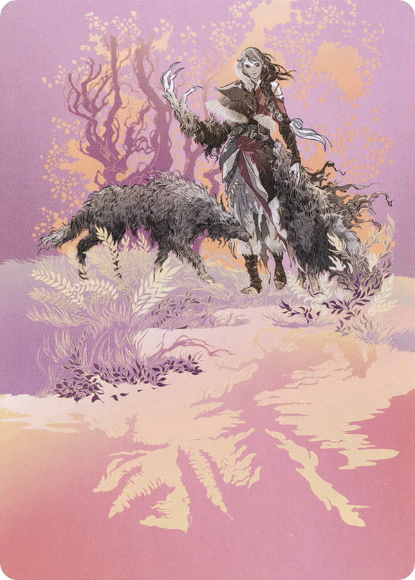 Arlinn, the Pack's Hope // Arlinn, the Pack's Hope (AMID-003) - Midnight Hunt Art Series (Borderless) Foil
