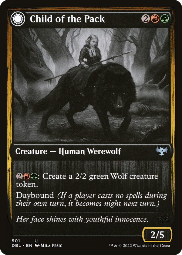 Child of the Pack (DBL-501) - Innistrad: Double Feature: (Double Faced Transform)