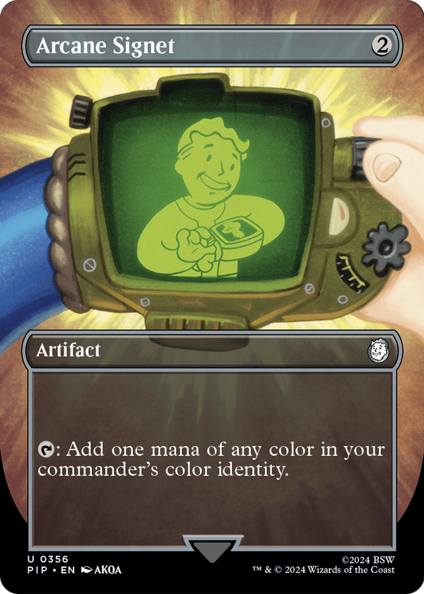 Arcane Signet (Borderless) (PIP-356) - Fallout Foil