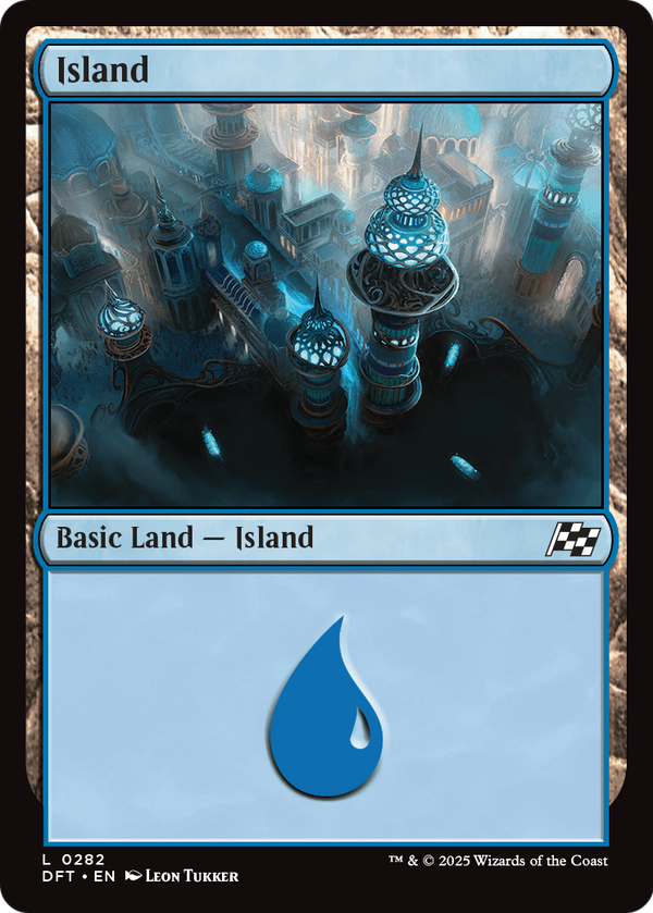 Island (0282) (DFT-282) - Aetherdrift Foil