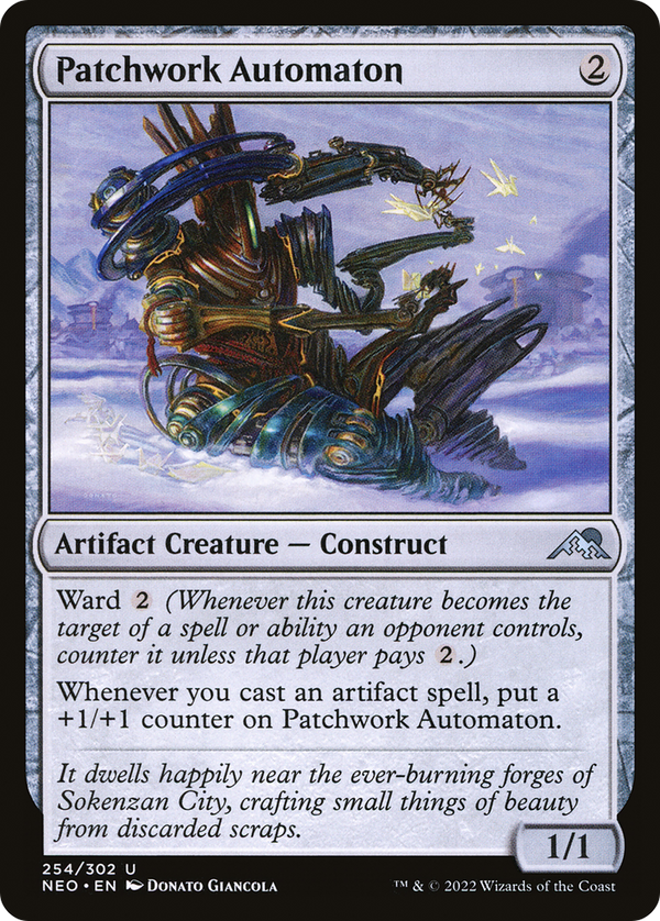Patchwork Automaton (NEO-254) - Kamigawa: Neon Dynasty Foil