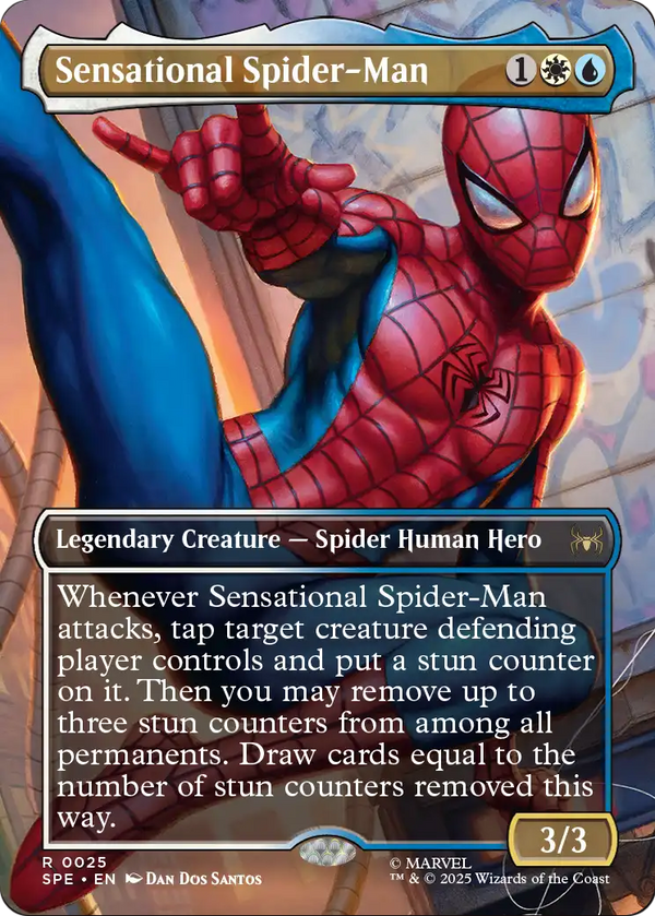 Sensational Spider-Man (Borderless) (SPE-025) - Marvel's Spider-Man: Eternal-Legal