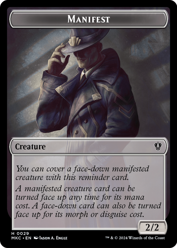 Manifest (TMKC-029) - Murders at Karlov Manor Commander Tokens