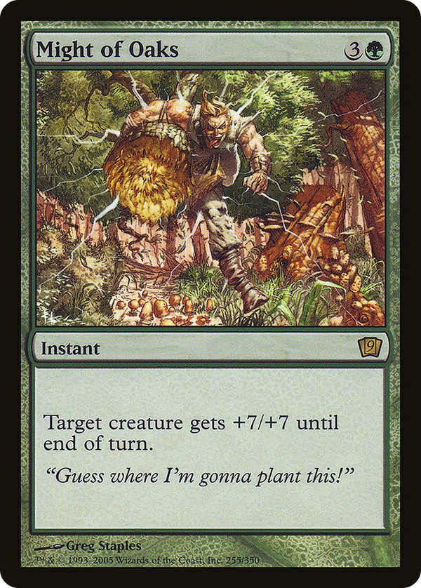 Might of Oaks (9ED-255) - 9th Edition Foil