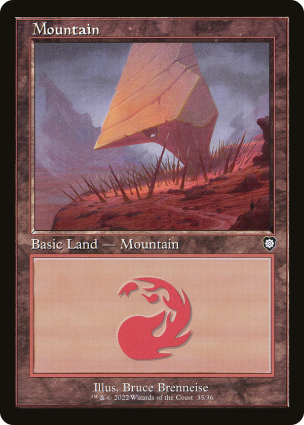 Mountain (35) (Retro Frame) (BRC-035) - The Brothers' War Commander