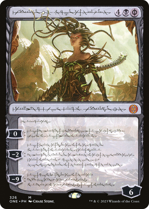 Vraska, Betrayal's Sting (Phyrexian) (ONE-326) - Phyrexia: All Will Be One: (Showcase)