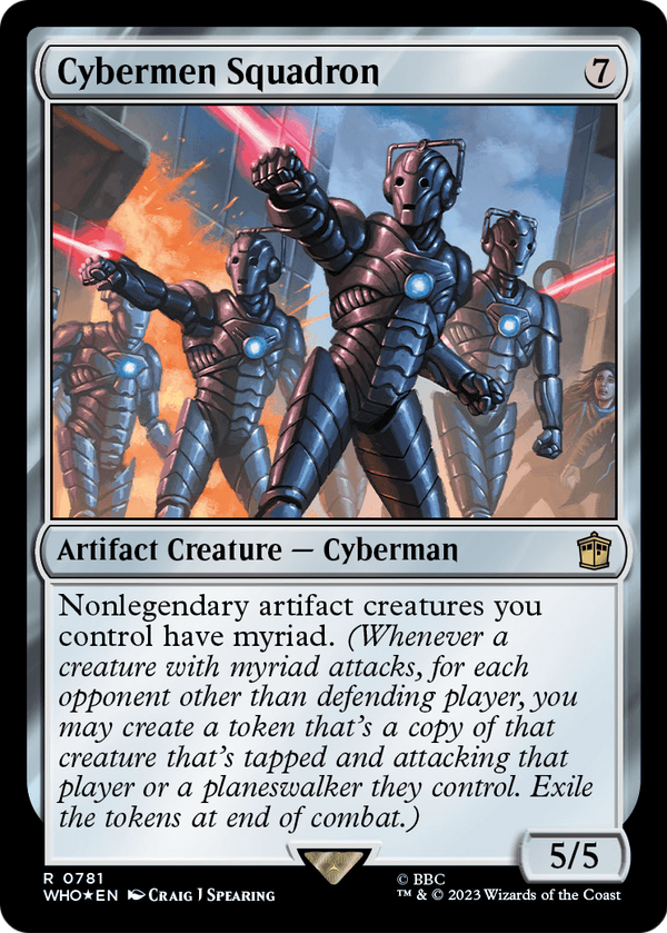 Cybermen Squadron (Surge Foil) (WHO-781) - Doctor Who Foil