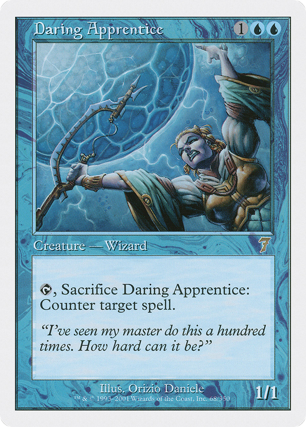 Daring Apprentice (7ED-068) - 7th Edition Foil