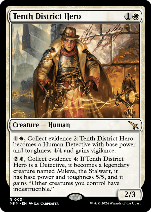 Tenth District Hero (MKM-034) - Murders at Karlov Manor Foil