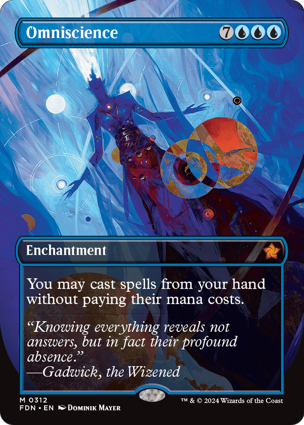Omniscience (Borderless) (FDN-312) - Foundations: (enchantment)