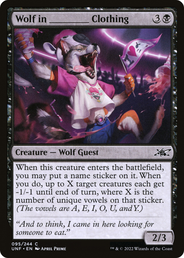Wolf in _______ Clothing (UNF-095) - Unfinity