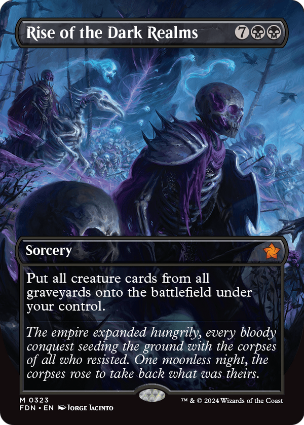 Rise of the Dark Realms (Borderless) (FDN-323) - Foundations Foil