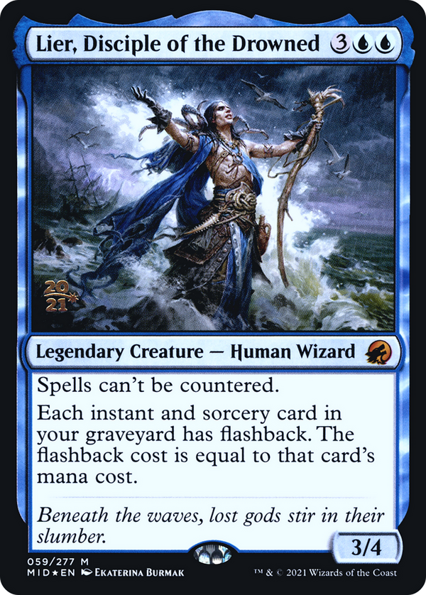 Lier, Disciple of the Drowned (PRE-59S) - Innistrad: Midnight Hunt Promos Foil