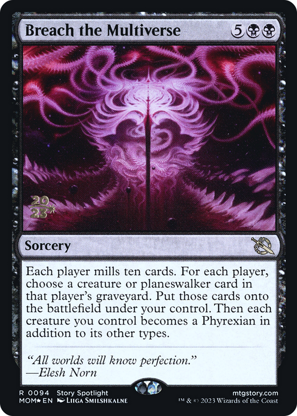 Breach the Multiverse (PRE-094) - March of the Machine Promos Foil