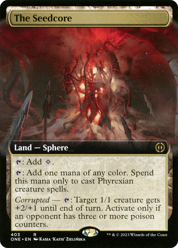 The Seedcore (Extended Art) (ONE-403) - Phyrexia: All Will Be One: (Extended Art)