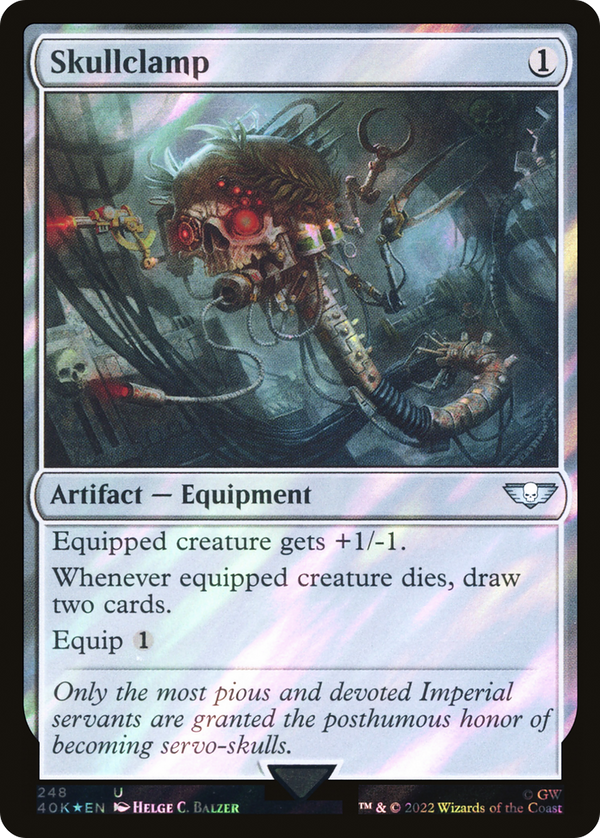 Skullclamp (Surge Foil) (40K-248) - Warhammer 40,000 Commander Foil