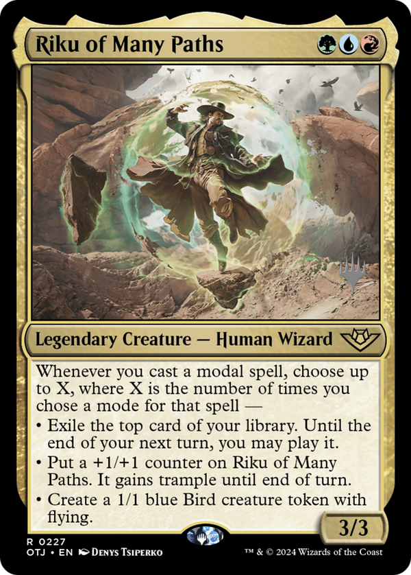 Riku of Many Paths (PPOTJ-227) - Outlaws of Thunder Junction Promos Foil