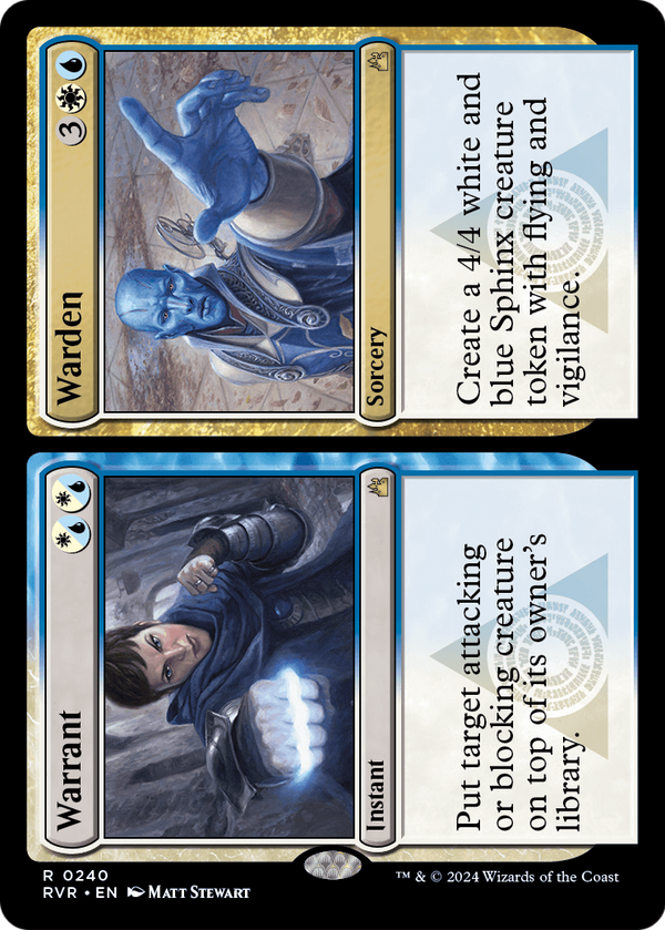Warrant // Warden (RVR-240) - Ravnica Remastered Foil
