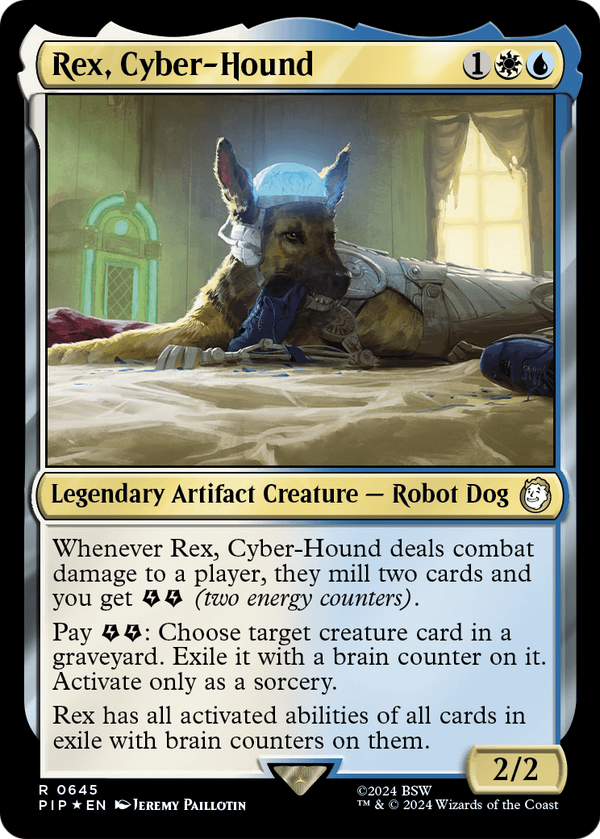 Rex, Cyber-Hound (Surge Foil) (PIP-645) - Fallout Foil