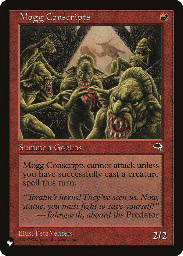Mogg Conscripts (LIST-TMP-189) - The List