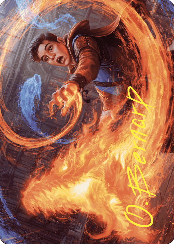 Frantic Firebolt // Frantic Firebolt (AWOE-016) - Wilds of Eldraine Art Series (Borderless) Foil