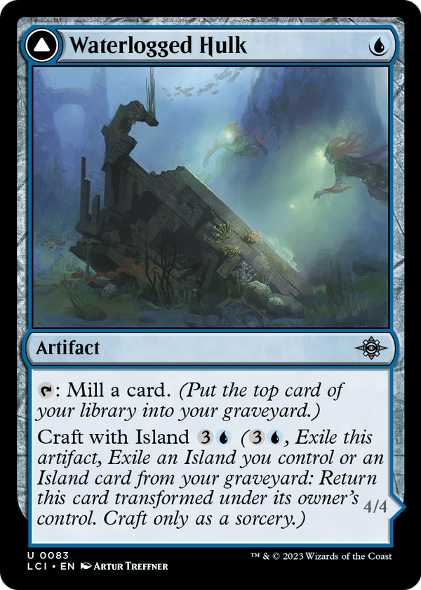 Waterlogged Hulk (LCI-083) - The Lost Caverns of Ixalan Foil