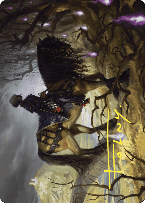 Rowan's Grim Search // Rowan's Grim Search (AWOE-013) - Wilds of Eldraine Art Series (Borderless) Foil