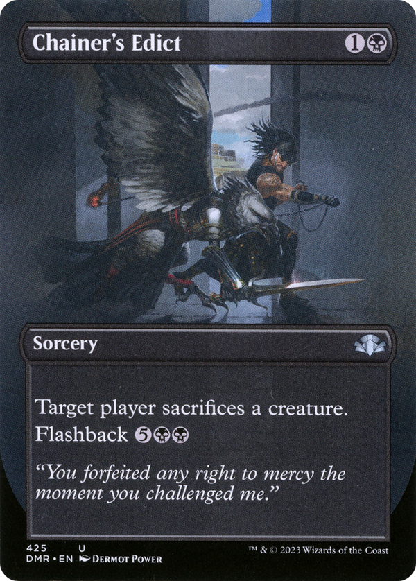 Chainer's Edict (Borderless) (DMR-425) - Dominaria Remastered Foil
