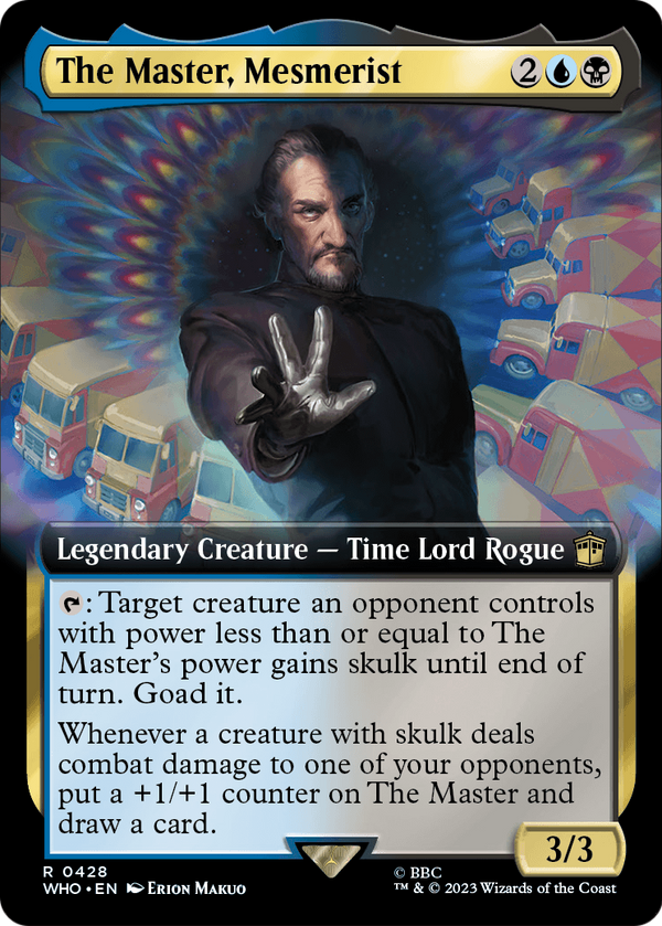 The Master, Mesmerist (Extended Art) (WHO-428) - Doctor Who: (Extended Art) Foil