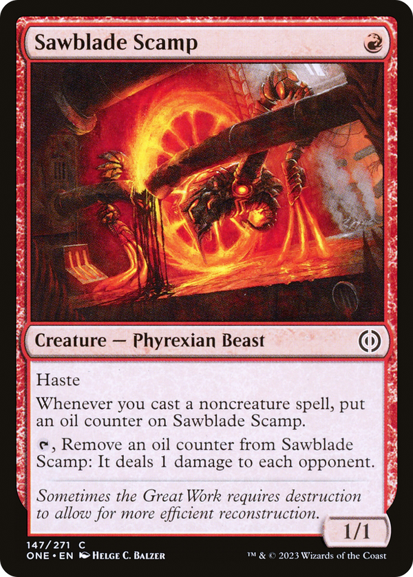 Sawblade Scamp (ONE-147) - Phyrexia: All Will Be One Foil
