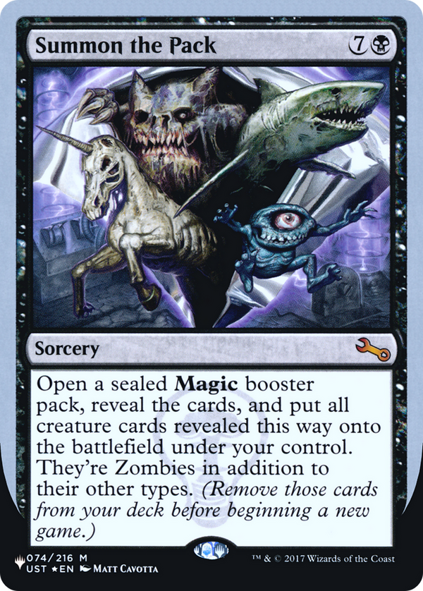 Summon the Pack (LIST-074/216) - The List (Unfinity Foil Edition) Foil