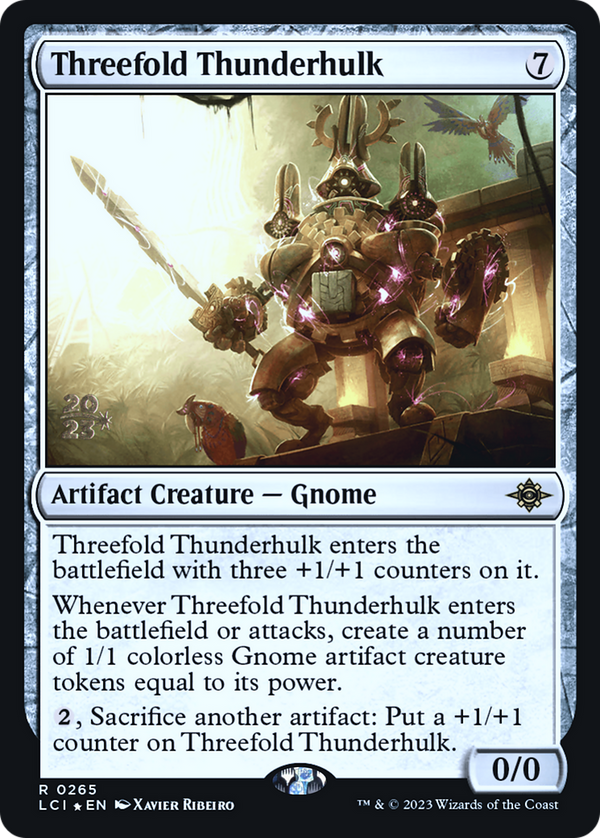 Threefold Thunderhulk (PRE-265) - The Lost Caverns of Ixalan Promos Foil