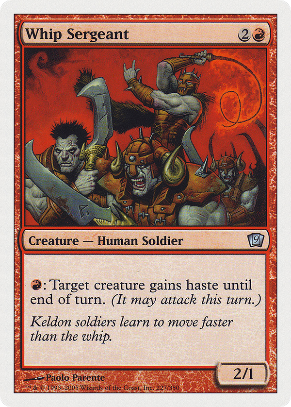 Whip Sergeant (9ED-227) - 9th Edition Foil