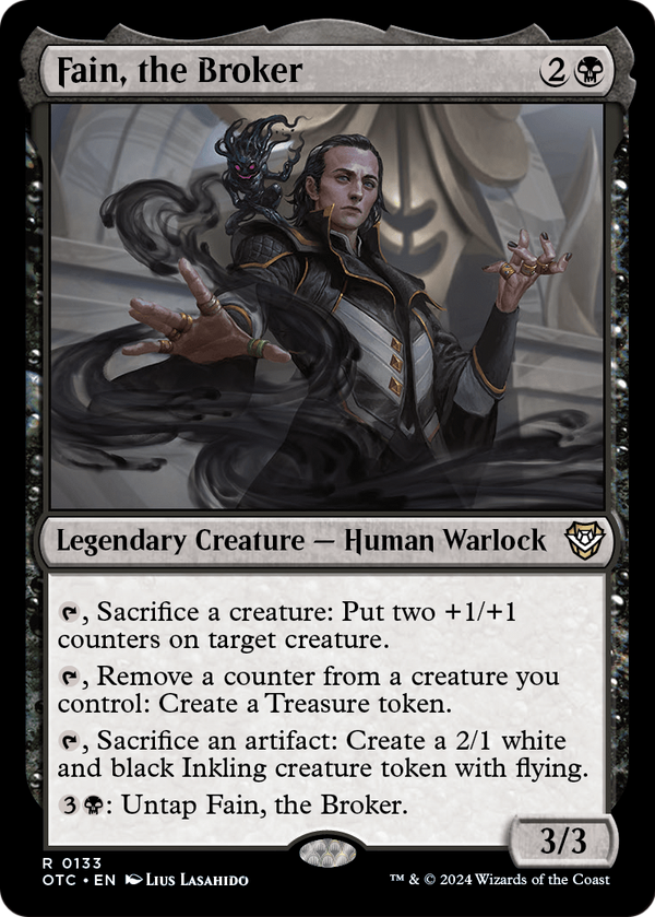 Fain, the Broker (OTC-133) - Outlaws of Thunder Junction Commander