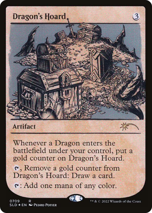 Dragon's Hoard (Showcase) (SLD-709) - Secret Lair Drop: (Showcase) Foil