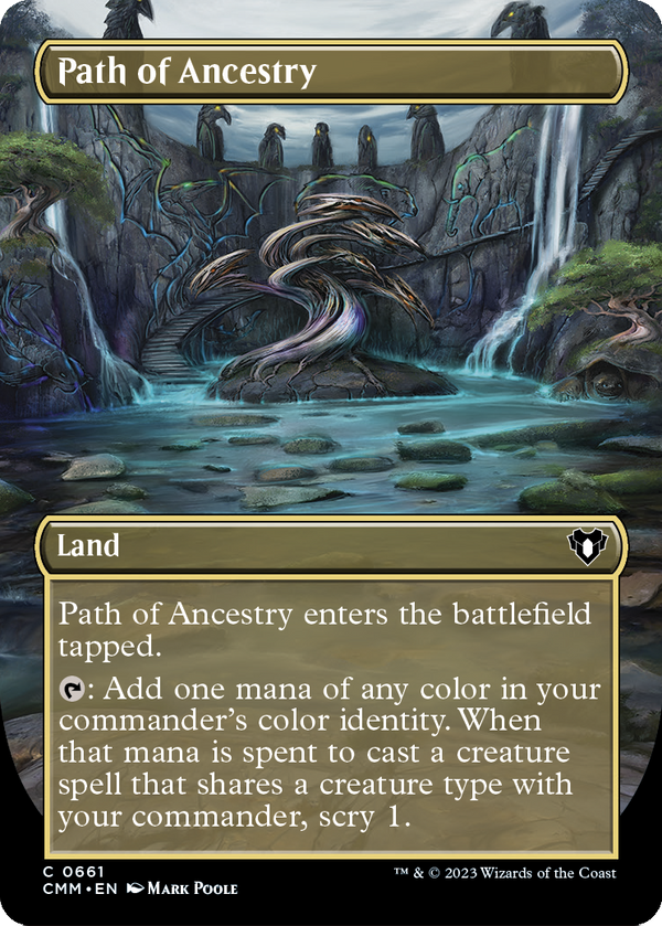 Path of Ancestry (Borderless) (CMM-661) - Commander Masters Foil