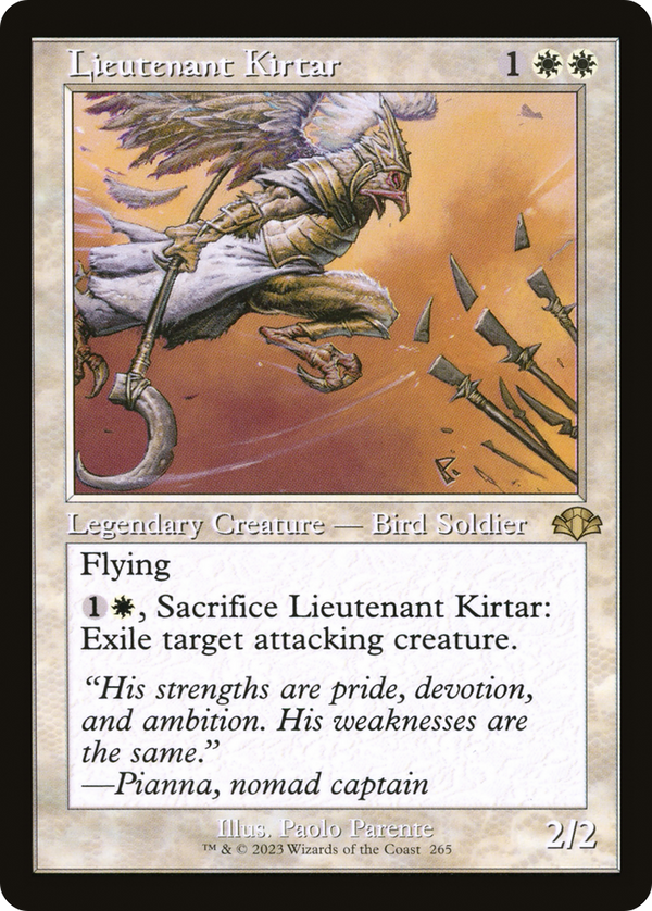 Lieutenant Kirtar (Retro Frame) (DMR-265) - Dominaria Remastered Foil