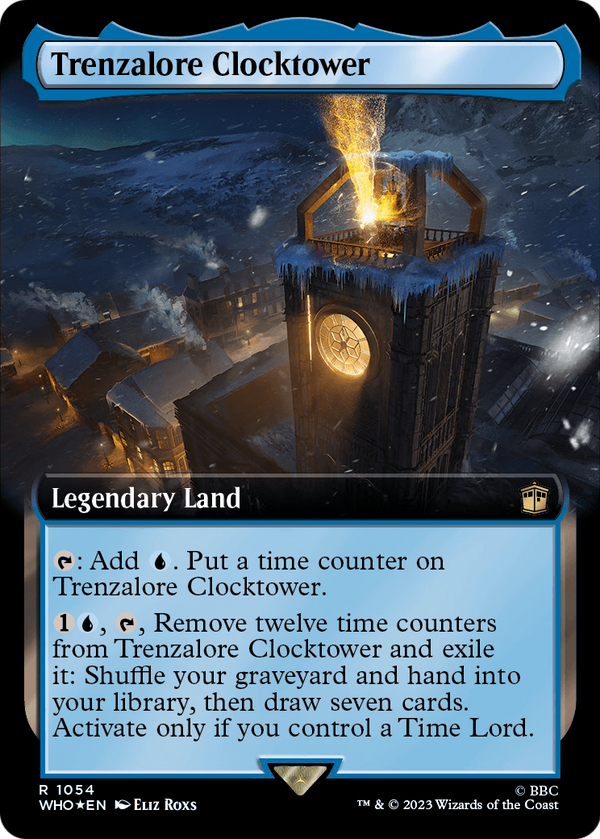 Trenzalore Clocktower (Extended Art) (Surge Foil) (WHO-1054) - Doctor Who: (Extended Art) Foil