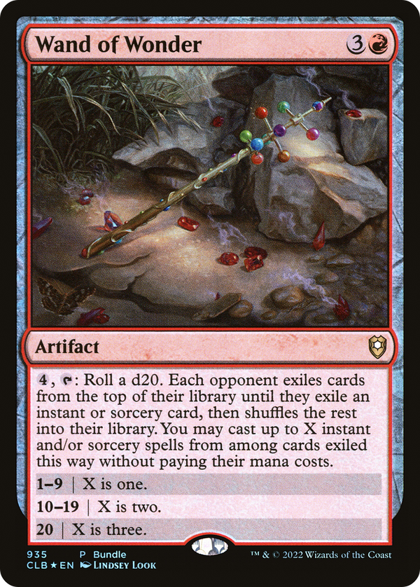 Wand of Wonder (CLB Bundle) (UMP-935) - Commander Legends: Battle for Baldur's Gate Foil