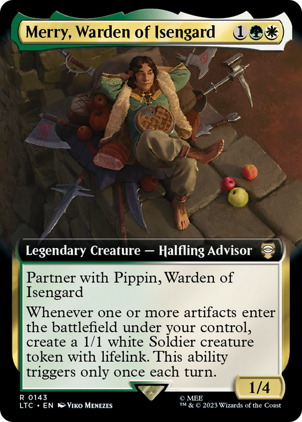 Merry, Warden of Isengard (Extended Art) (LTC-143) - Tales of Middle-earth Commander: (Extended Art)