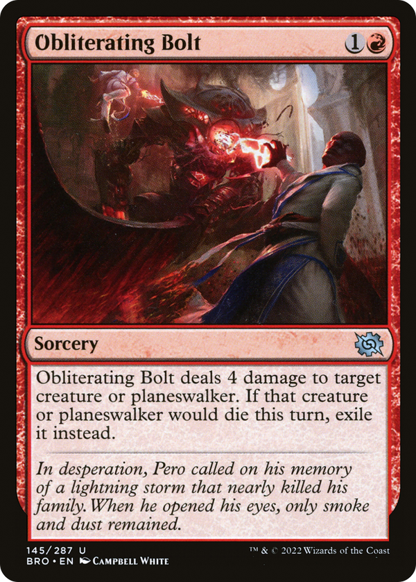 Obliterating Bolt (BRO-145) - The Brothers' War