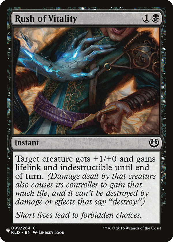 Rush of Vitality (LIST-KLD-99) - The List