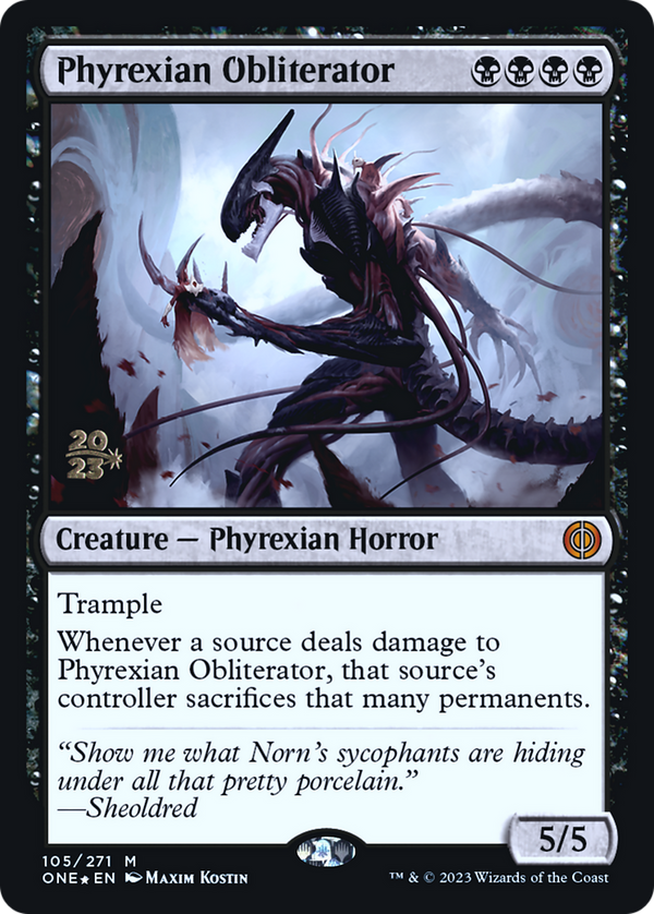 Phyrexian Obliterator (PRE-105) - Phyrexia: All Will Be One Promos Foil