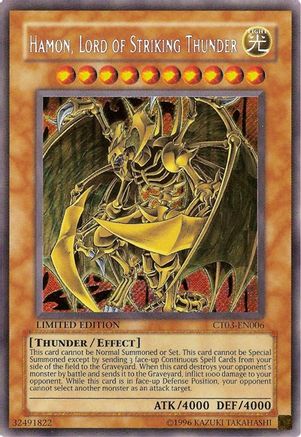 Hamon, Lord of Striking Thunder (CT03-EN006) - 2006 Collectors Tin Limited