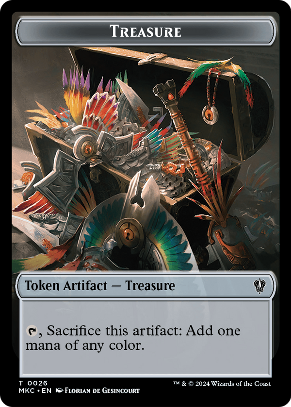 Treasure (TMKC-026) - Murders at Karlov Manor Commander Tokens Foil